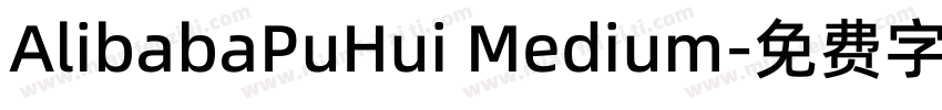 AlibabaPuHui Medium字体转换